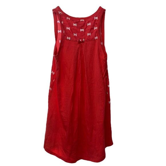 kate spade Dream A Little Dream Sleep Tank Dress in Red & White Size Small - Picture 2 of 5